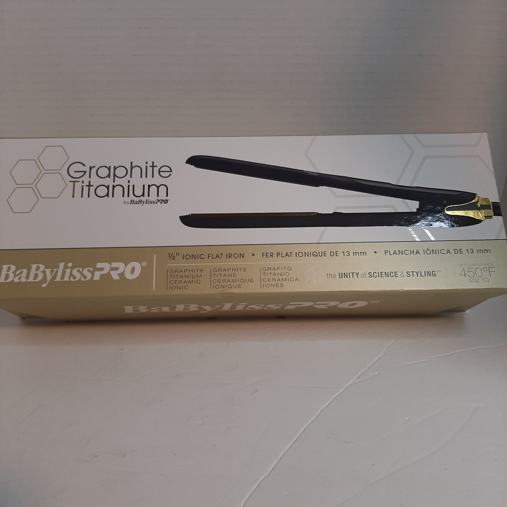 Babyliss pro titanium flat iron .5 inch